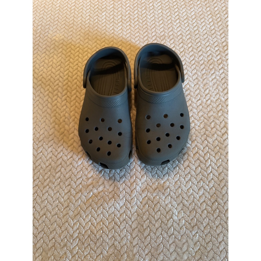 Crocs Classic Clogs Charcoal Grey Mens 8 Womens 10 Slip On Water Shoes